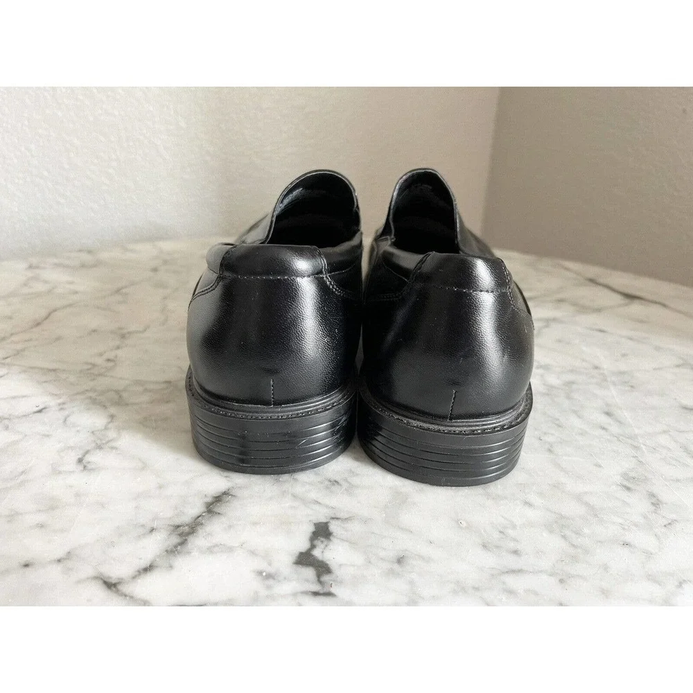 Croft & Barrow Mens Ortholite Slip On Loafer Shoe Size 11.5 M Black Faux Leather